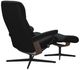 Stressless® by Ekornes® Customizable View Small Manual Recliner and Ottoman with Cross Base-3