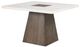Furniture of America® Grasten White Counter Table with Dark Walnut Base-0