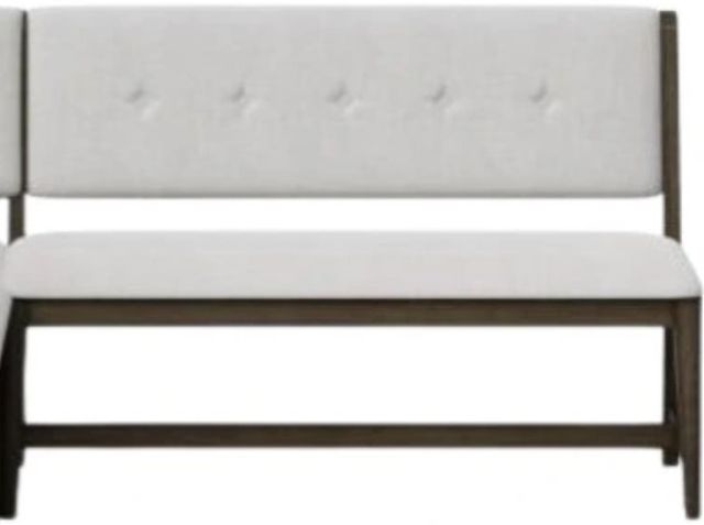 Bernards Dorval Gray/Walnut 50" Bench With Back-0