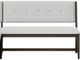 Bernards Dorval Gray/Walnut 50" Bench With Back-0
