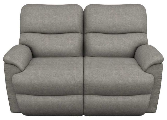 La-Z-Boy® Trouper Charcoal Power Reclining Loveseat with Headrest-1