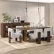 Classic Home Chelsea Brown/Pixel Ivory Dining Chair-2