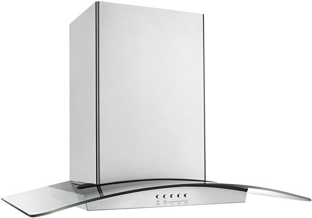 Maytag® 36" Stainless Steel Modern Glass Wall Mount Range Hood-2