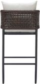 Zuo® Modern Palm Paradise Black/Gray Aluminum Outdoor Barstool-4