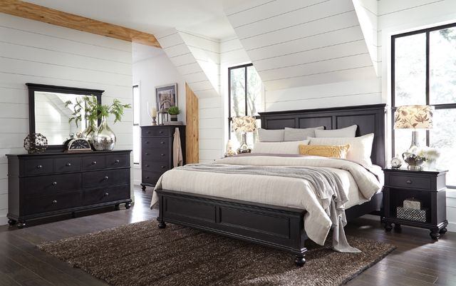 aspenhome® Oxford Black 5-Drawer Chest-1