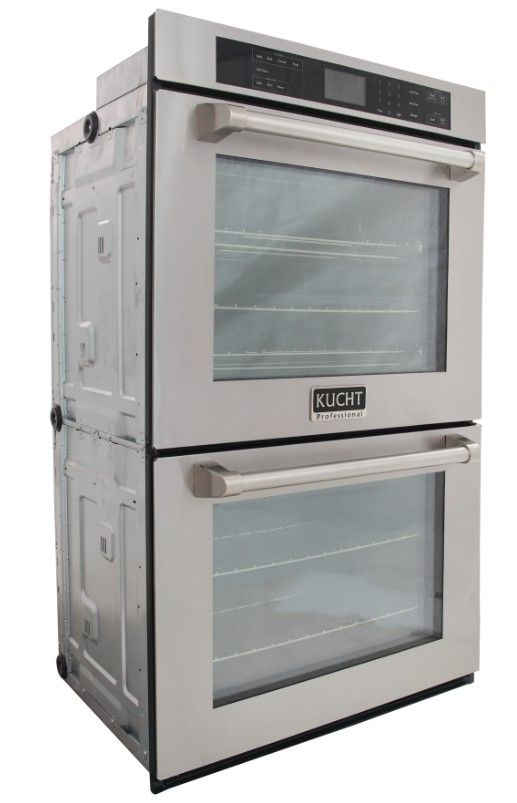 Kucht Professional 30" Stainless Steel Double Electric Wall Oven-3