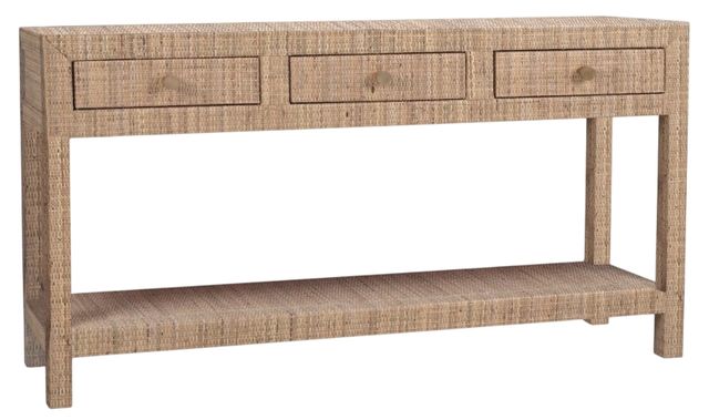 Bramble Customizable Kagu 3-Drawer Console Table-0