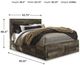 Benchcraft® Derekson Multi Gray Queen Panel Bed with 4-Drawer Storage-1