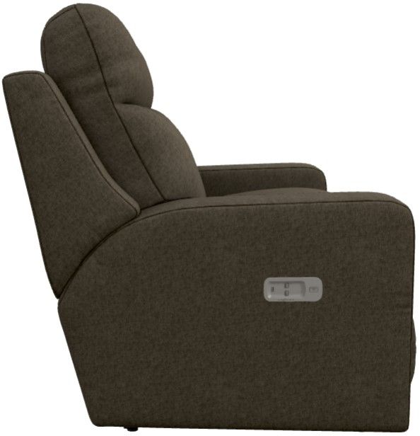 La-Z-Boy® Emmons Taupe Power Reclining Loveseat with Headrest-2
