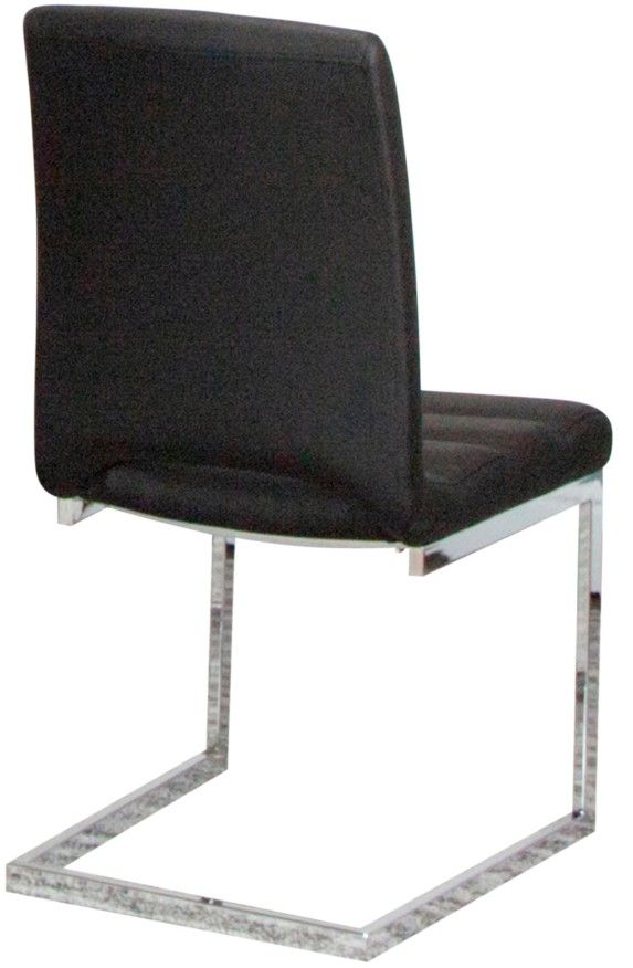 Cramco Dana Black/Chrome Dining Side Chair-3