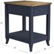 Null Furniture Mystic Navy/Toasted Almond Rectangular End Table-2