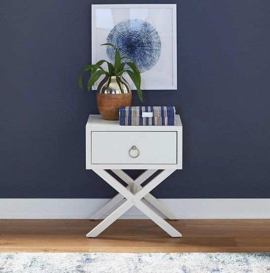 Liberty Furniture East End Wirebrushed White Accent Table-1
