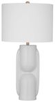 Bassett Mirror Tolland Glossy White Table Lamp-0
