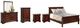 Signature Design by Ashley® Alisdair 6-Piece Dark Brown Full Sleigh Bed Set-0