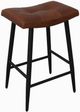 Nest Home Collections Frankie Dark Brown Leather Counter Stool-0