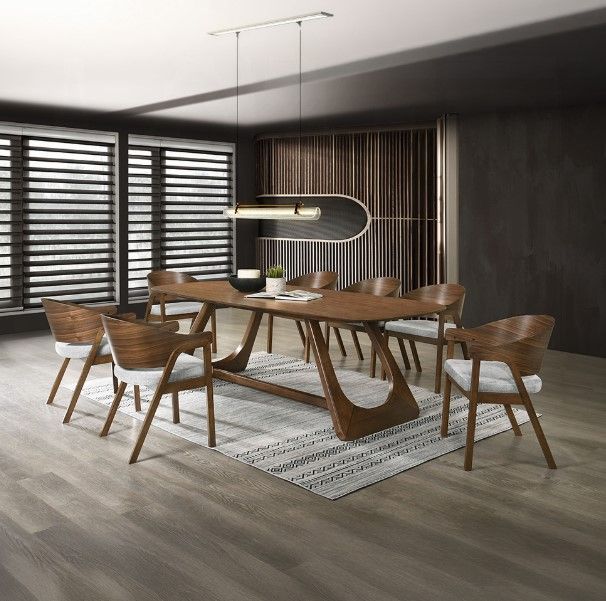 ACME Furniture Hoyte 2-Piece Walnut Dining Arm Chair Set-3