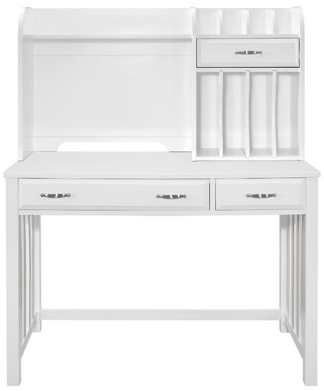 Homelegance® Blanche White Desk with Hutch-2