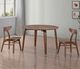 Winners Only® Uptown Medium Walnut Round Dining Table-2