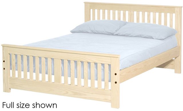 Crate Designs™ Furniture Unfinished Twin XL Shaker Bed-0