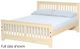 Crate Designs™ Furniture Unfinished Twin XL Shaker Bed-0