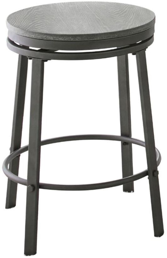 Steve Silver Co. Portland Gray Swivel Counter Stool-0