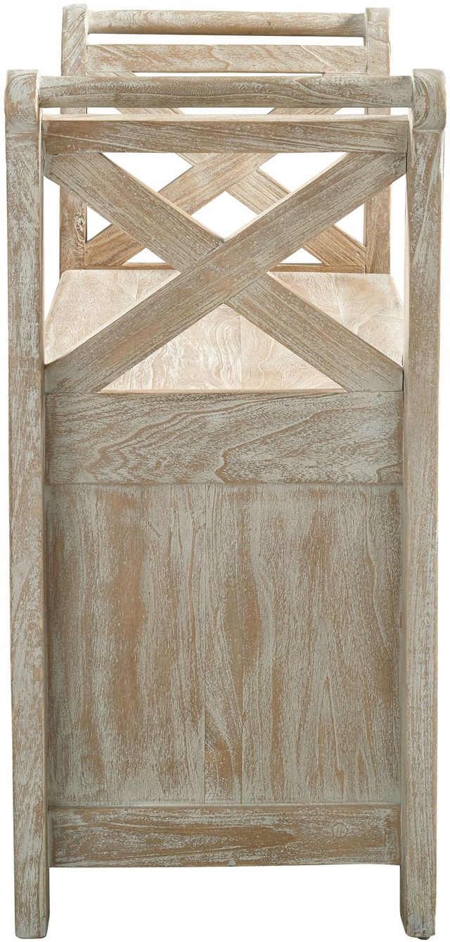 Signature Design by Ashley® Fossil Ridge Whitewash Accent Bench-2