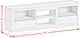 Elements International Rosalie Black 82" TV Console without Fireplace Insert-2