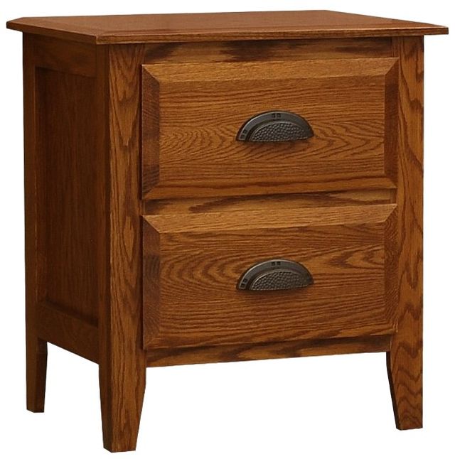 Wolfcraft Furniture Summit Brown 2-Drawer Short Nightstand-0
