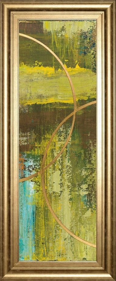 Classy Living Patrick St. Germain Aller Chartreuse 18" x 42" Wall Art-0