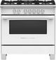 Fisher & Paykel 36" White Pro Style Natural Gas Range-0