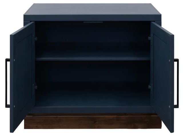 Legends Home Nora Blue Denim/Whiskey 2-Door Base Cabinet-4