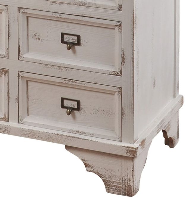 StyleCraft Shabby Antique White Chic Apothecary Cabinet-2