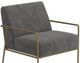 International Furniture Direct Aragon Gray/Gold Arm Chair-4