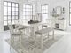 Signature Design by Ashley® Robbinsdale Antique White Counter Height Dining Extension Table-0