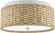 Currey & Company Colchester Natural/White Flush Mount Lighting-1