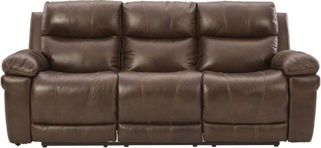 Signature Design by Ashley® Edmar 2-Piece Chocolate Living Room Set with Power Reclining Sofa-1