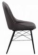ACME Furniture Abraham 2-Piece Black/Dark Gray Side Chair Set-3