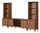 Furniture of America® Hepburne Walnut Entertainment Center-0