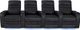 RowOne Cortés Home Entertainment Seating Black 4-Chair Straight Row-0