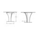 Amisco Customizable Dalia Dining Table with Metal Turnip Base-3