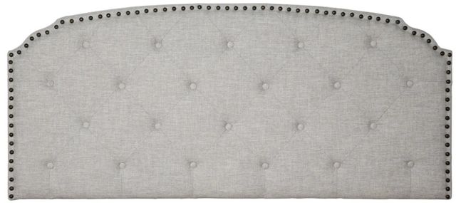 Bernards Olivia White Upholstered Full Panel Bed-3