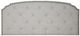 Bernards Olivia White Upholstered Full Panel Bed-3