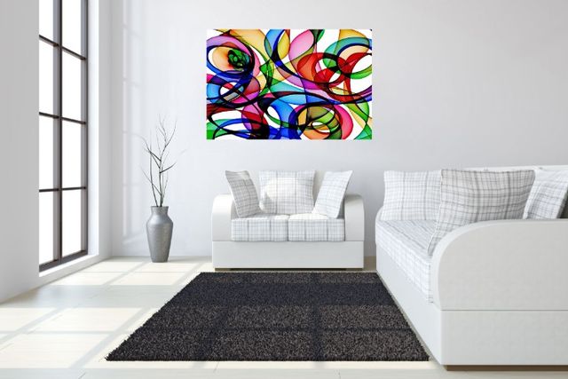 Classy Living Abstract Circles Wall Art-3