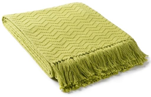Surya Thelma Lime 50"x60" Throw Blanket-1