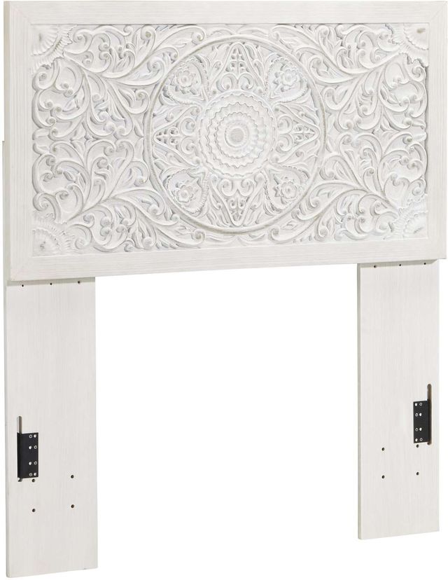 Signature Design by Ashley® Paxberry 4-Piece Whitewash Twin Panel Headboard Set-1