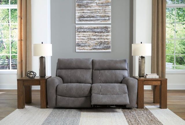 Signature Design by Ashley® Next-Gen DuraPella 2-Piece Slate Power Reclining Sectional Loveseat-1