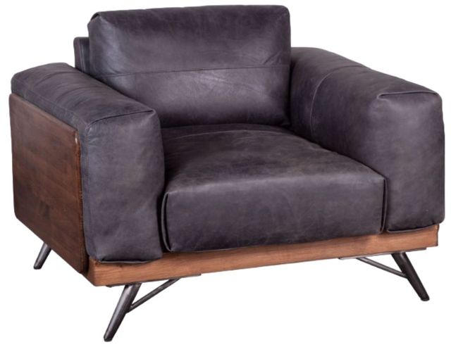 Home Trends & Design Portofino Antique Ebony/Oak Accent Chair-0