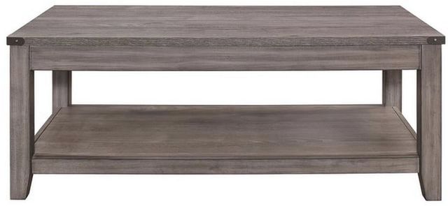 Mazin Furniture Woodrow Gray Cocktail Table-1