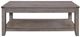 Mazin Furniture Woodrow Gray Cocktail Table-1