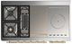 Ilve® Majestic III 48" Custom Pro Style Dual Fuel Liquid Propane Range with French Top and Brass Trim-2